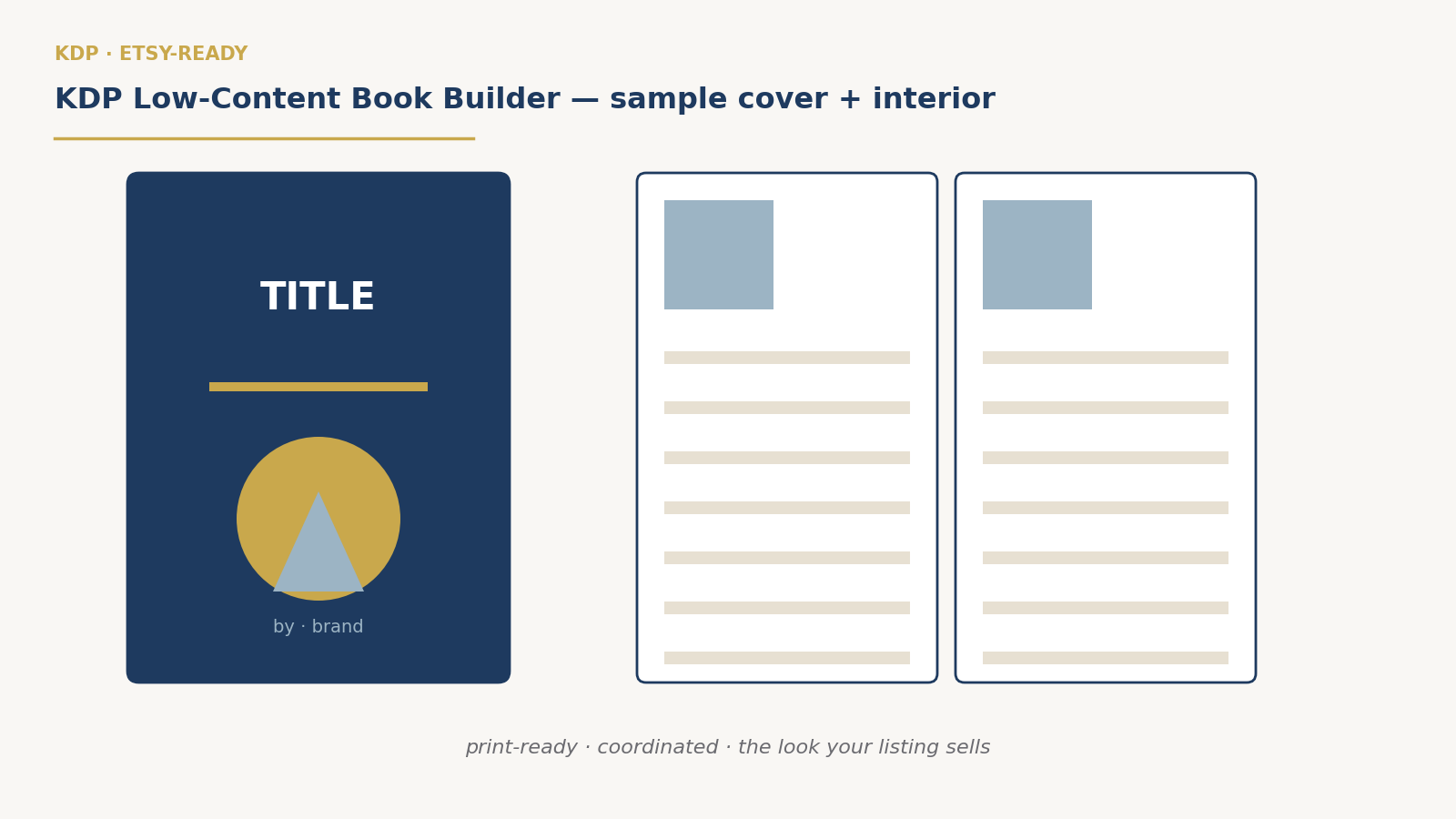 KDP Low-Content Book Builder preview