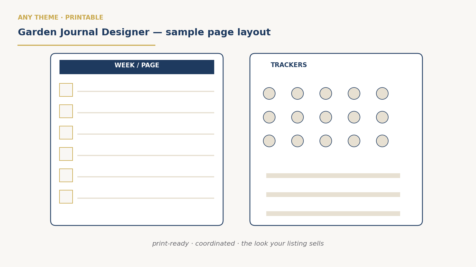 Garden Journal Designer preview