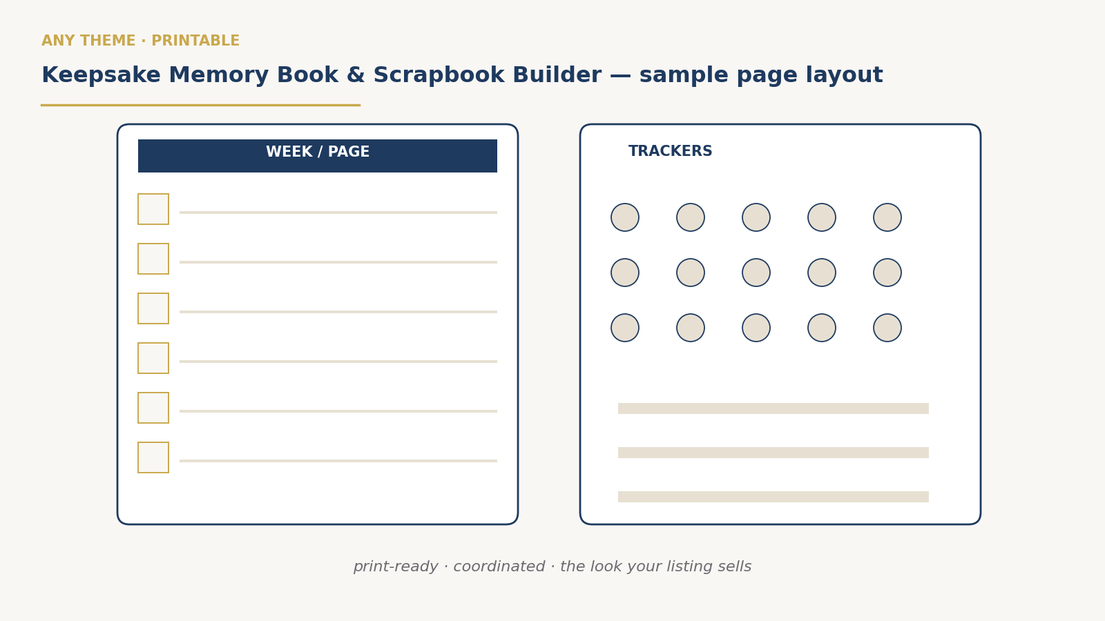 Keepsake Memory Book & Scrapbook Builder preview