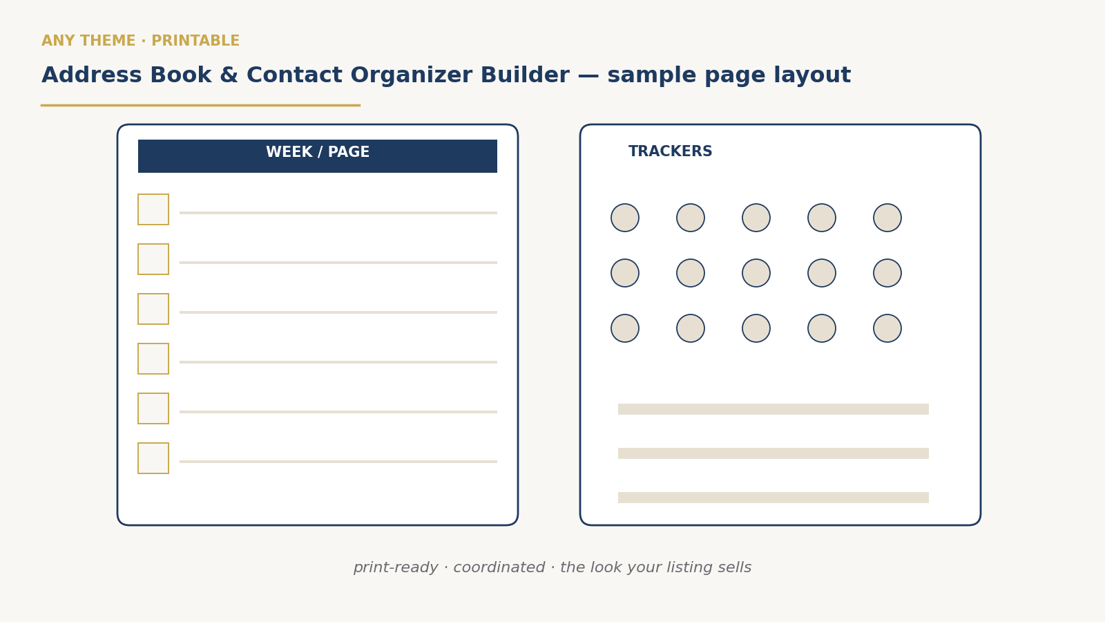 Address Book & Contact Organizer Builder preview