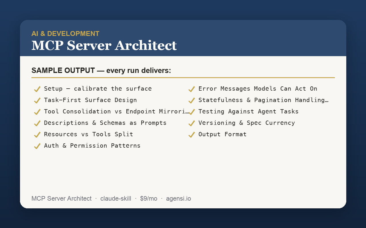 MCP Server Architect preview