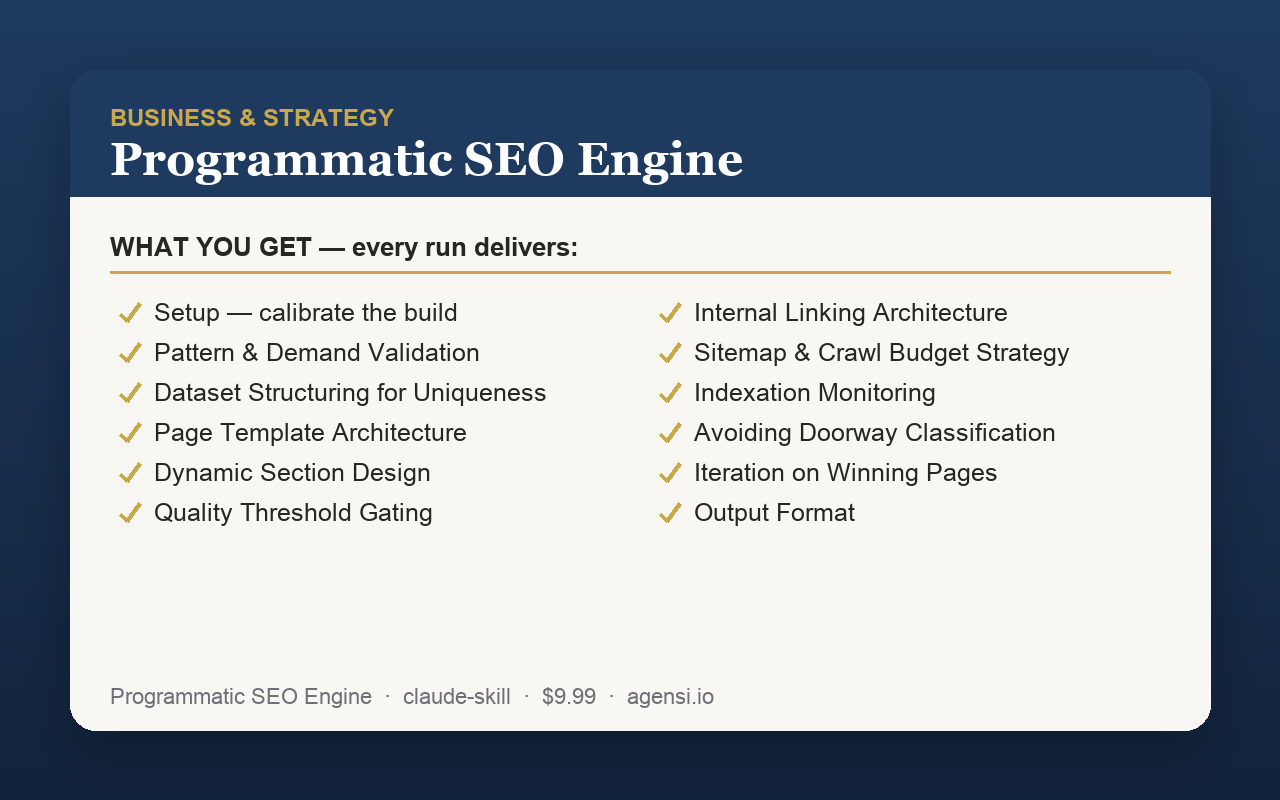 Programmatic SEO Engine preview