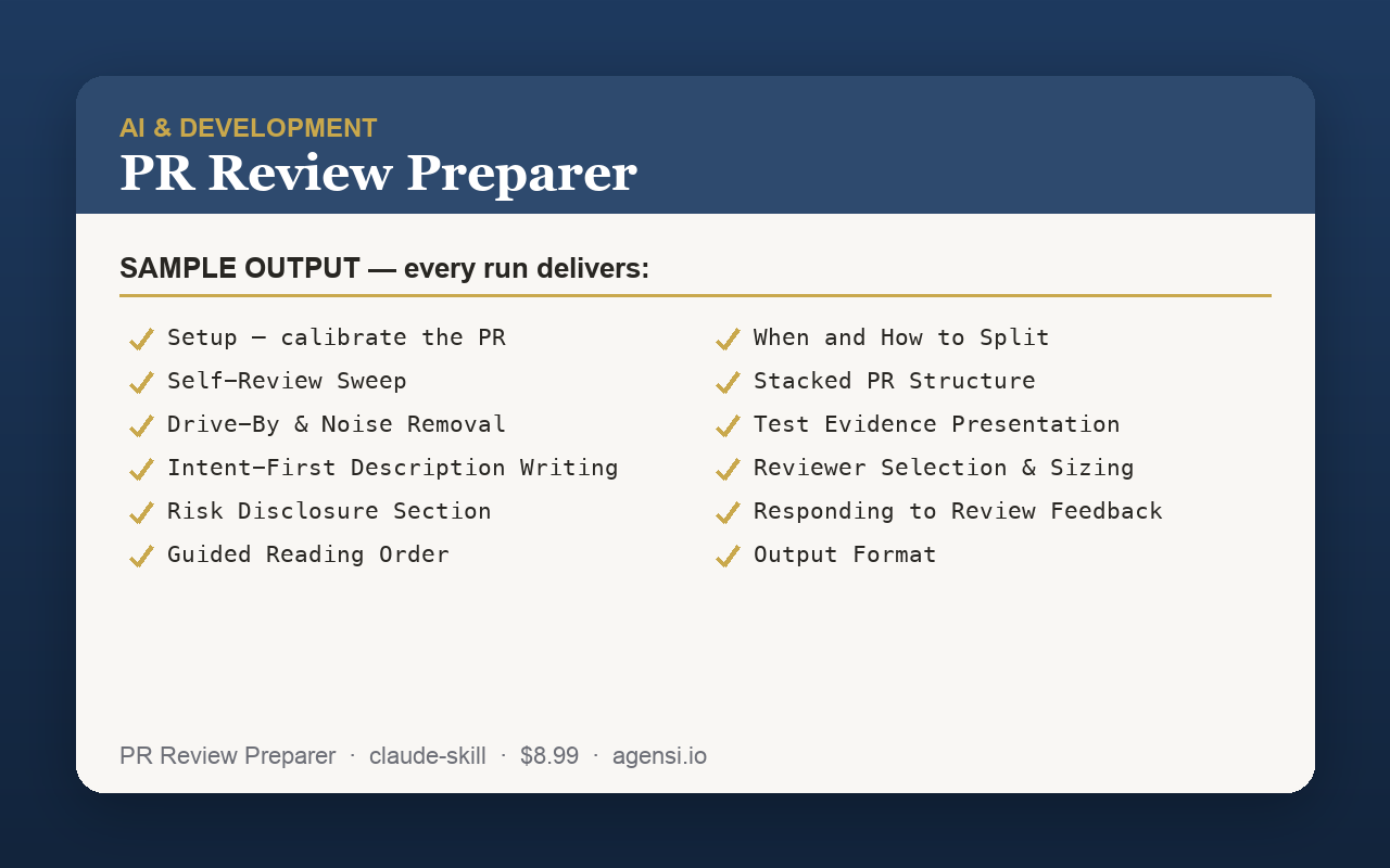 PR Review Preparer preview