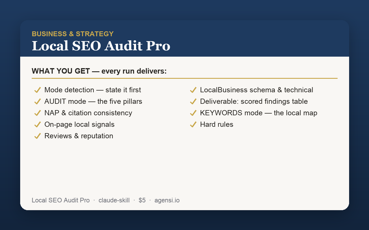 Local SEO Audit Pro preview
