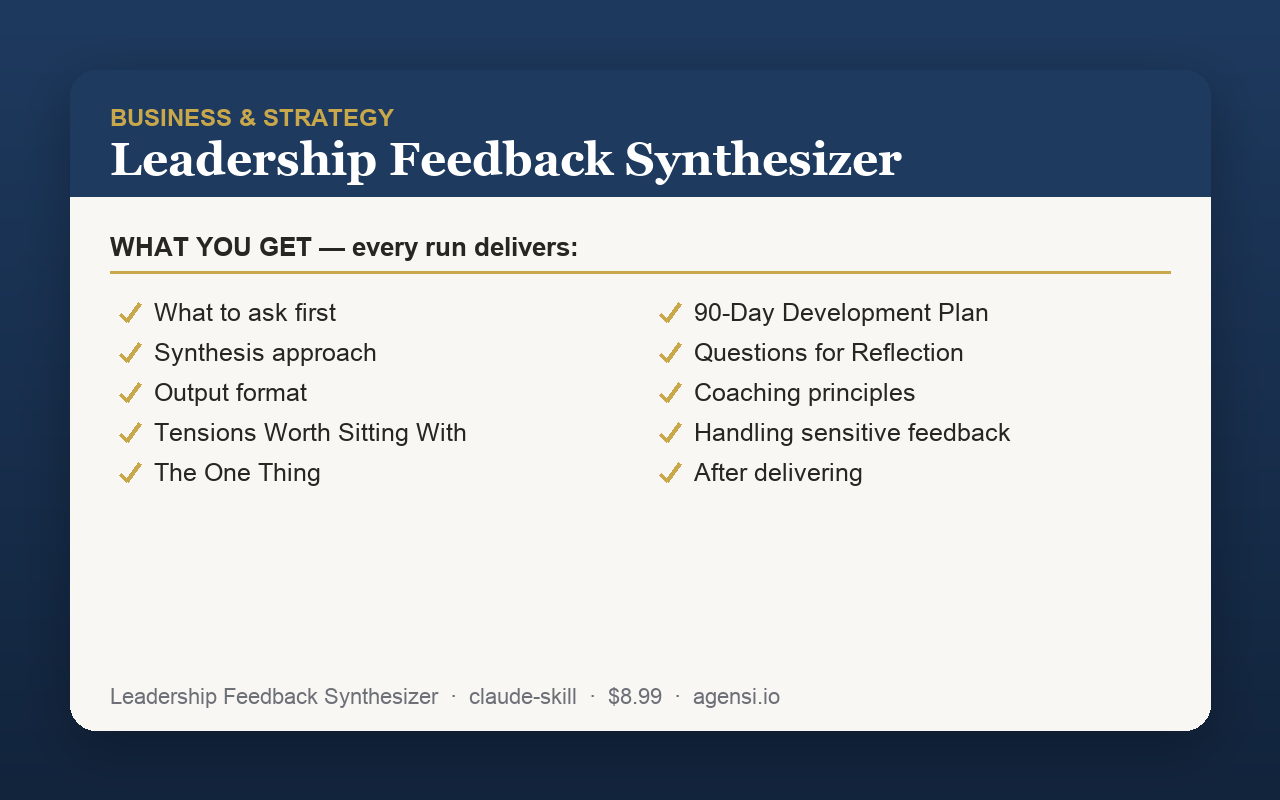 Leadership Feedback Synthesizer preview
