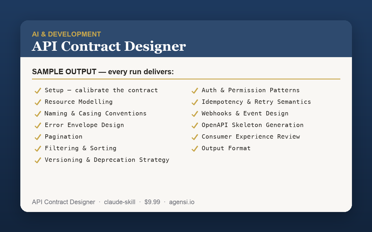 API Contract Designer preview