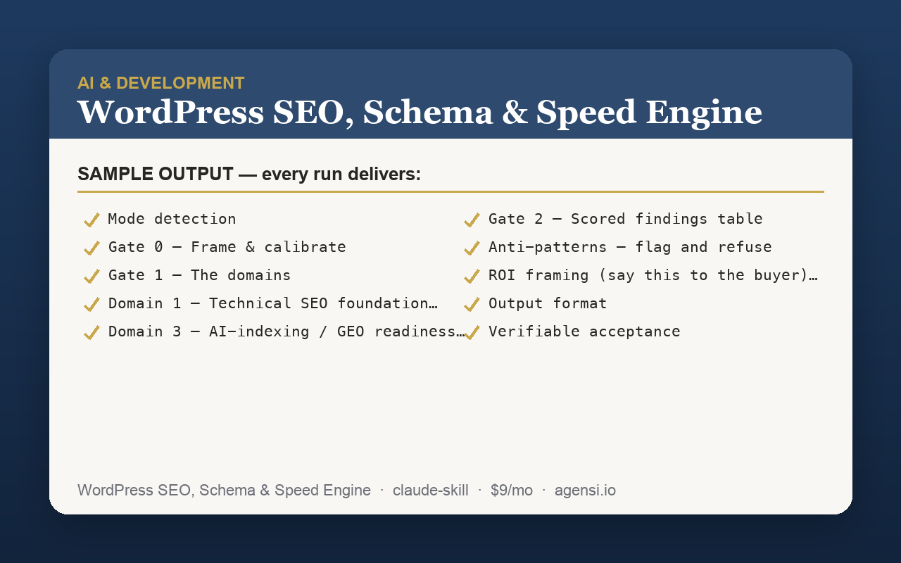 WordPress SEO, Schema & Speed Engine screenshot 2