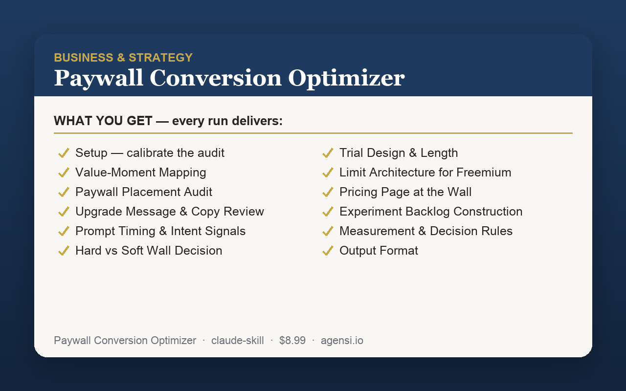 Paywall Conversion Optimizer preview