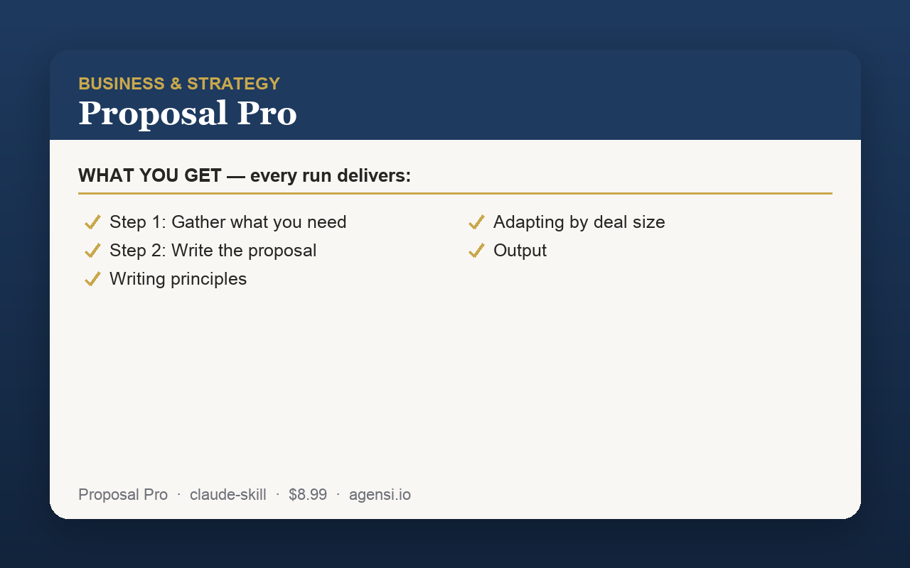 Proposal Pro preview