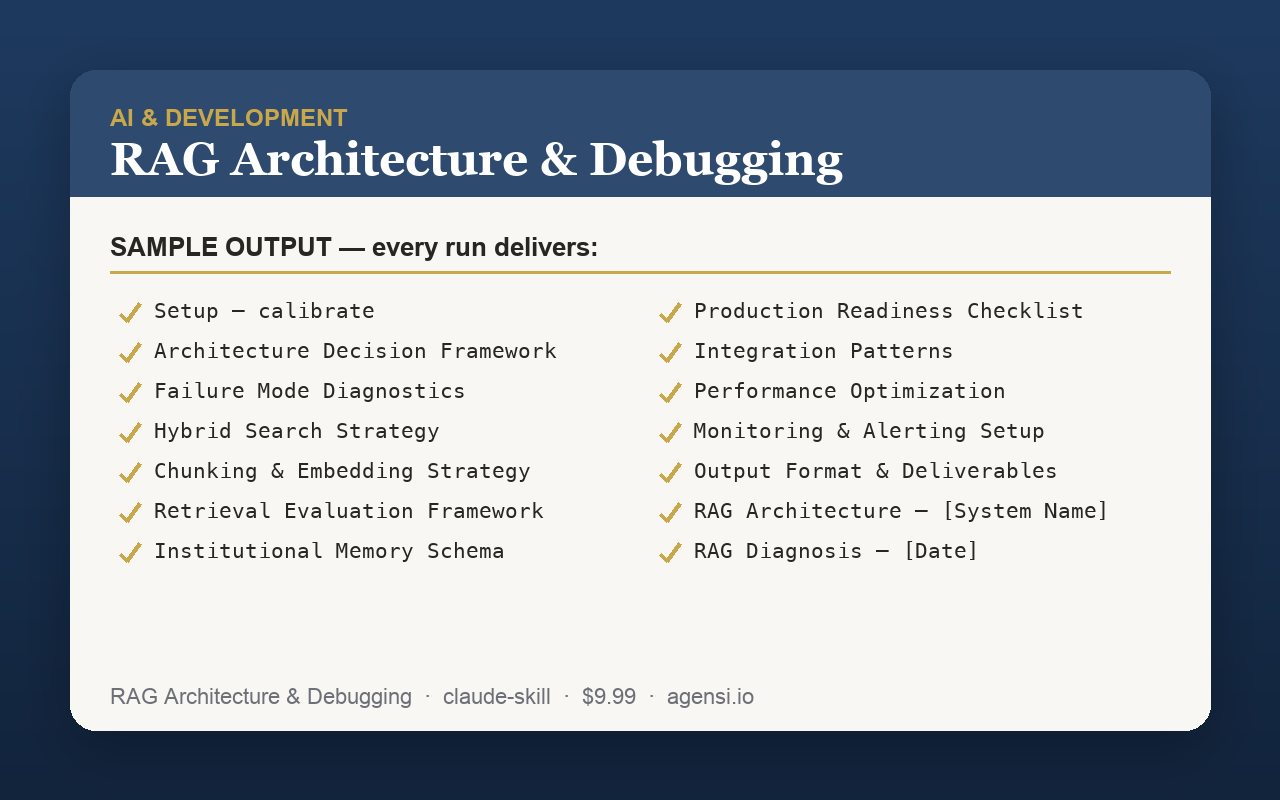 RAG Architecture & Debugging preview