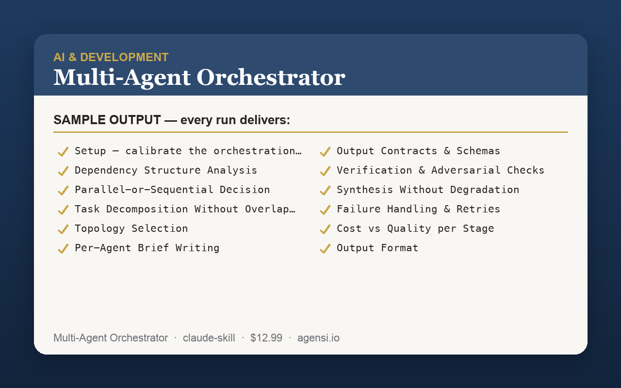 Multi-Agent Orchestrator preview