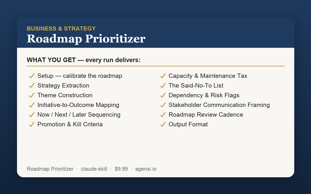 Roadmap Prioritizer preview