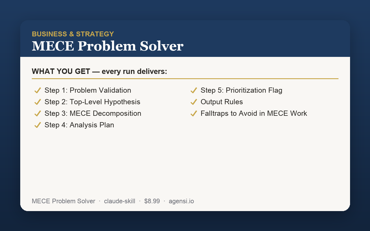 MECE Problem Solver preview