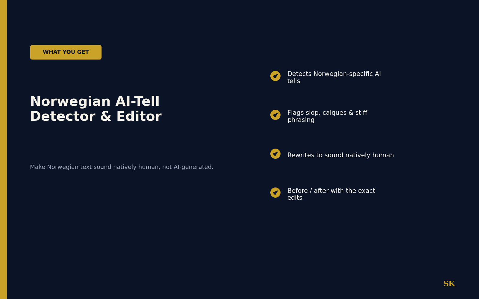 Norwegian AI-Tell Detector & Editor preview