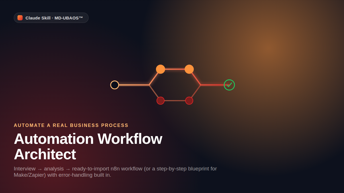 MD-UBAOS™ — Automation Workflow Architect screenshot 2