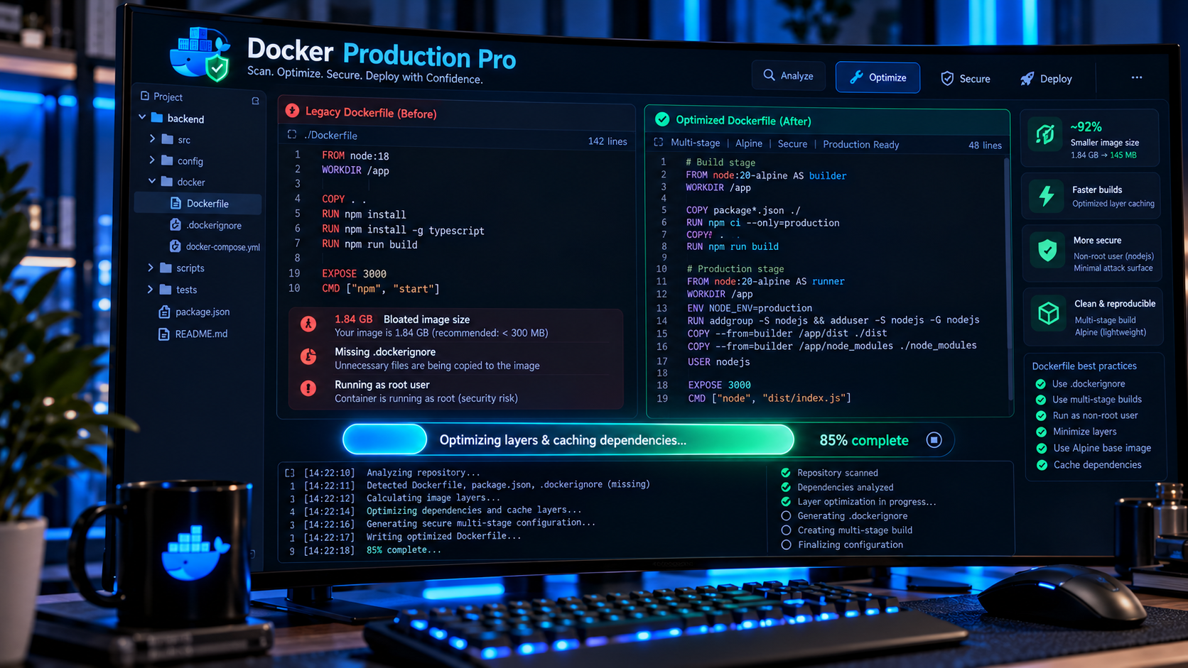 docker-production-pro screenshot 2