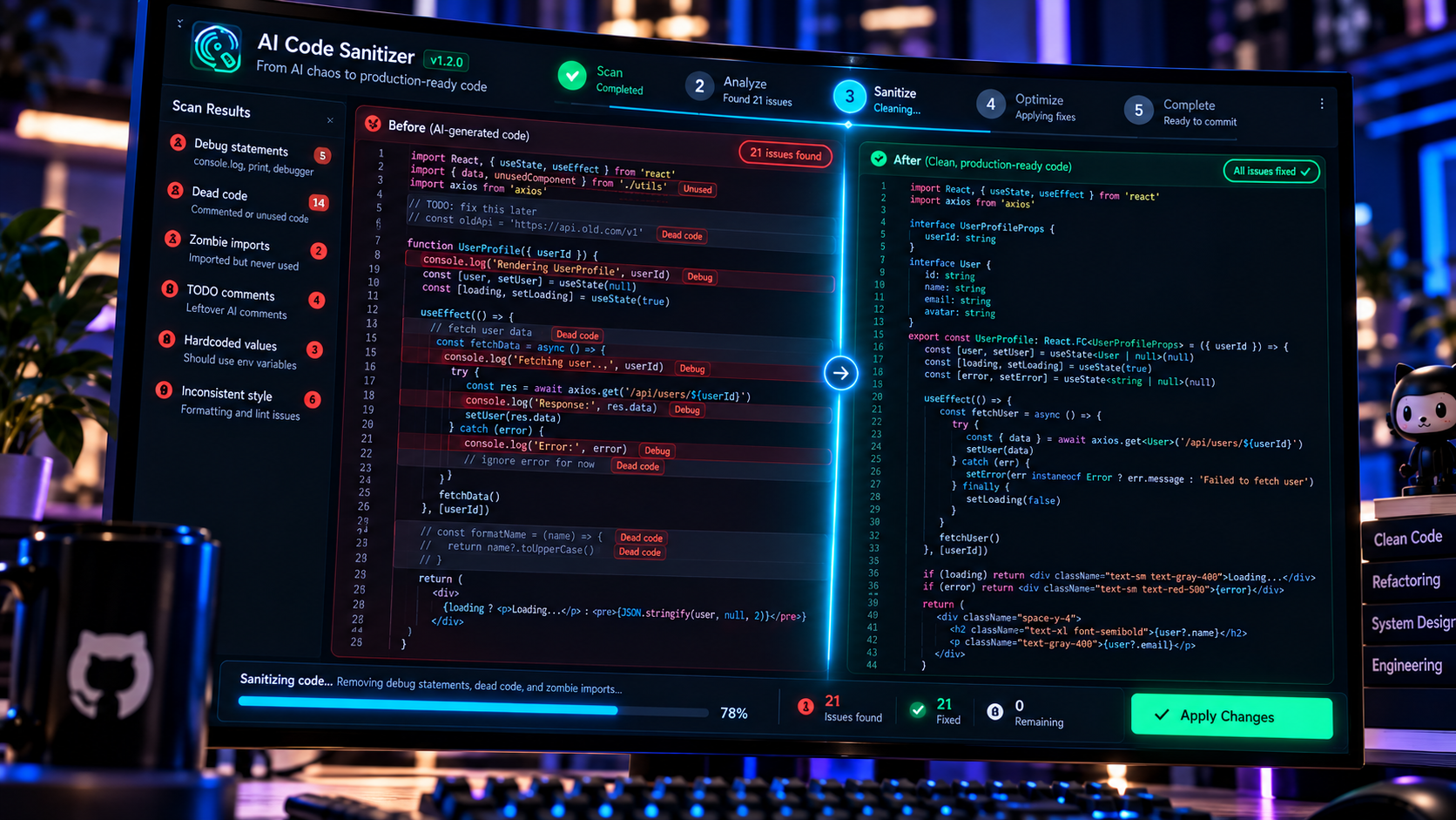 ai-code-sanitizer screenshot 2