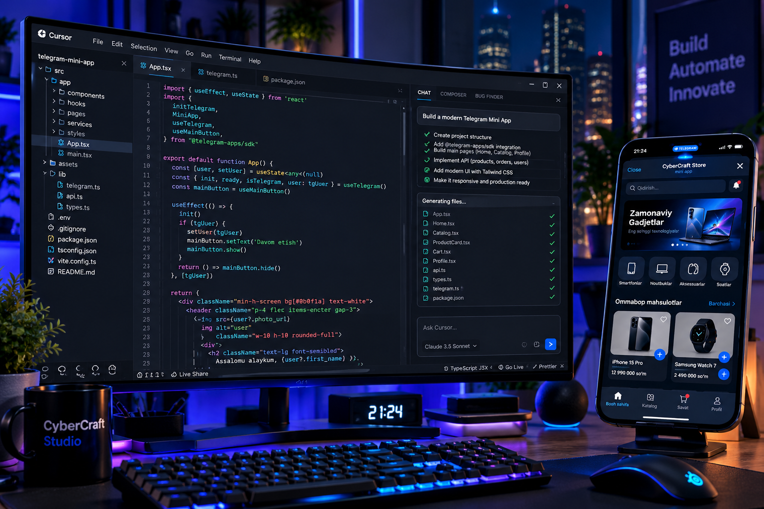 Telegram Mini App Pro preview