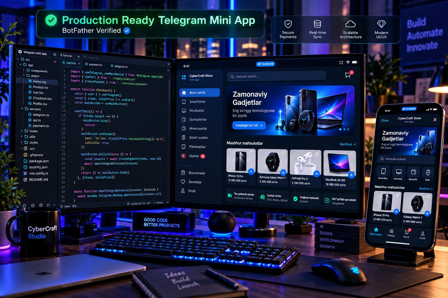 telegram-mini-app-pro screenshot 4