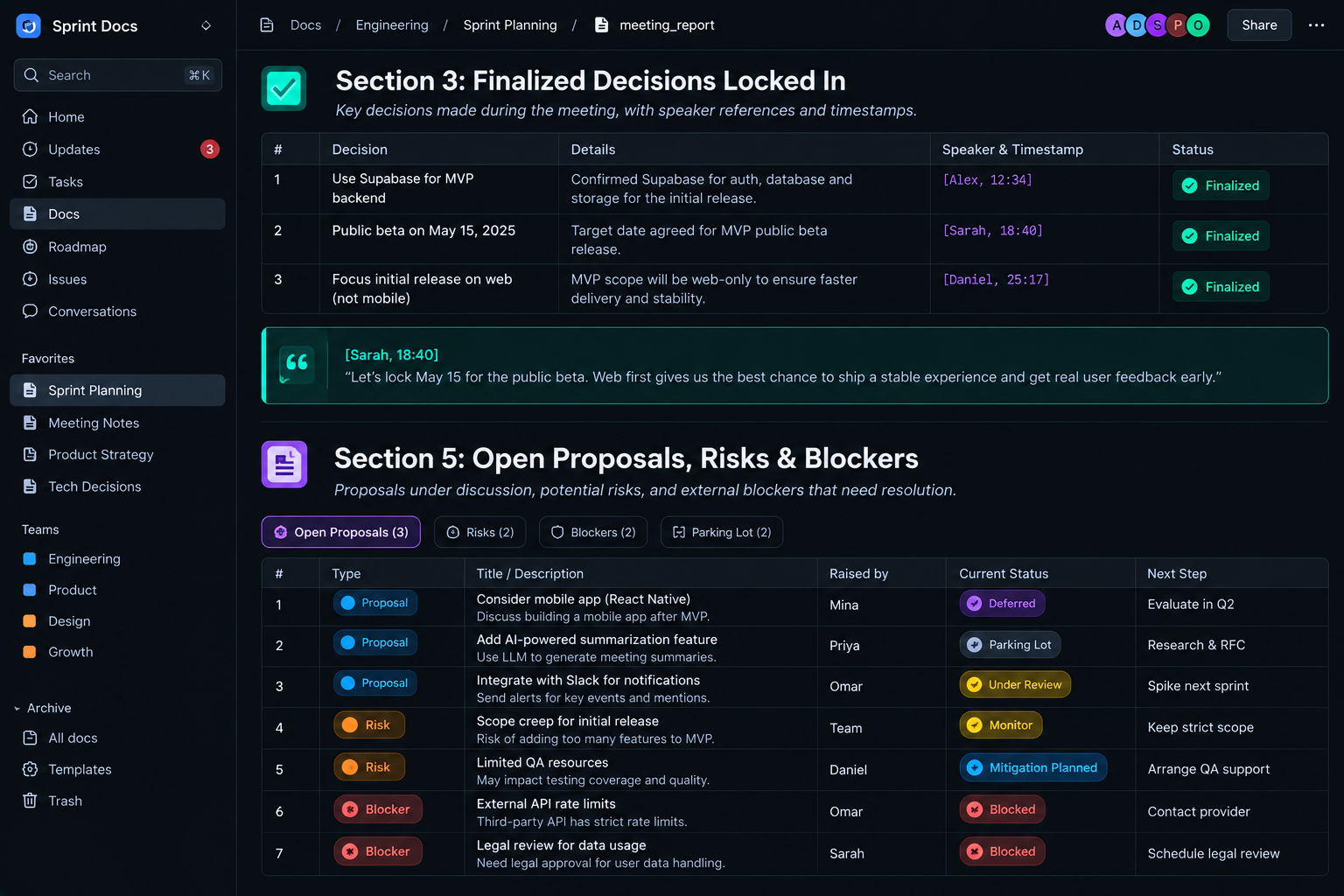 meeting-action-extractor screenshot 4