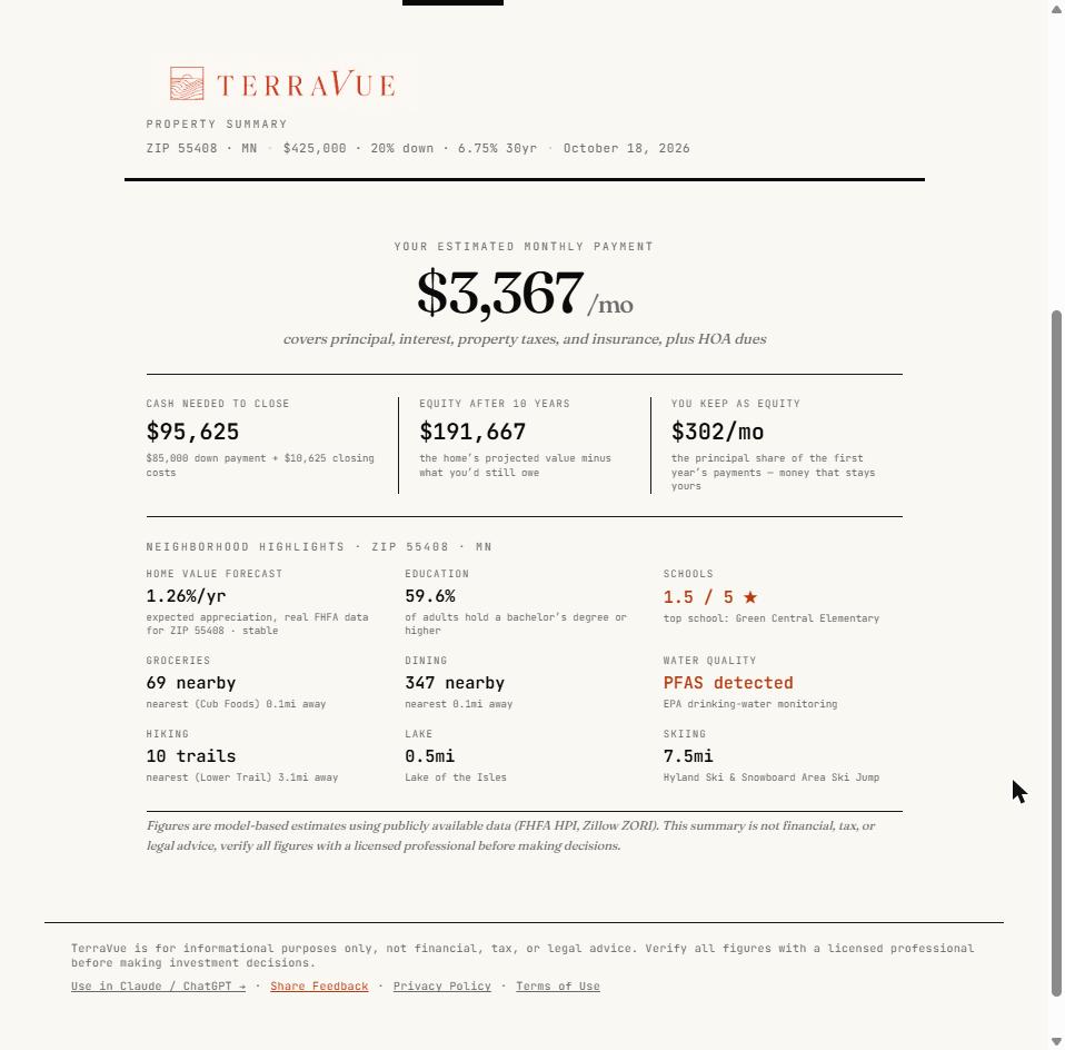 TerraVue — US Property Analysis screenshot 4