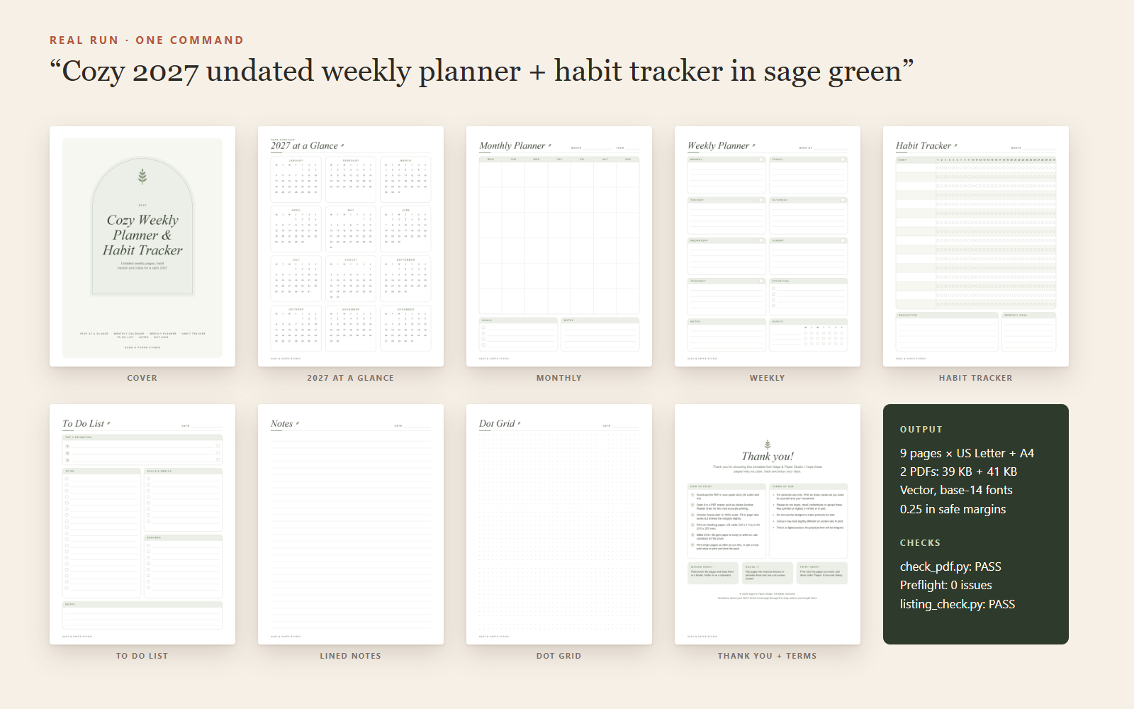Digital Product Factory: Print-Ready PDF Packs + Listing screenshot 2