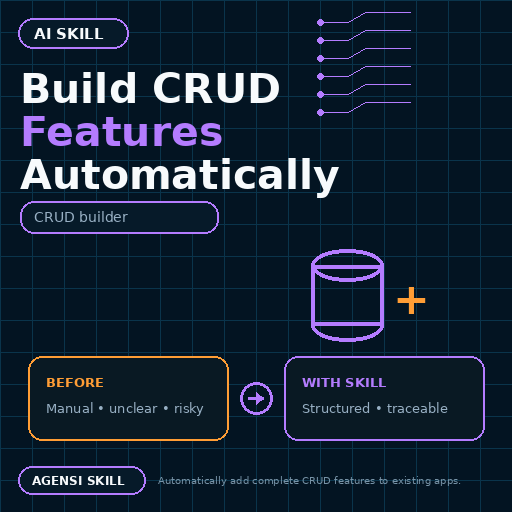 Build CRUD Features Automatically