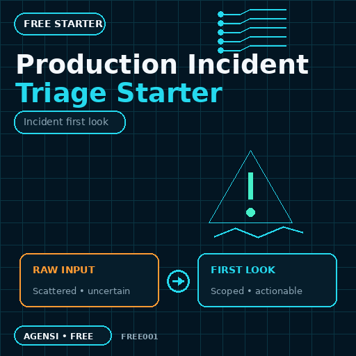 Production Incident Triage Starter