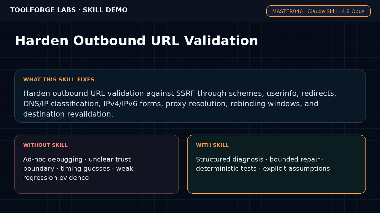 Harden Outbound URL Validation screenshot 1
