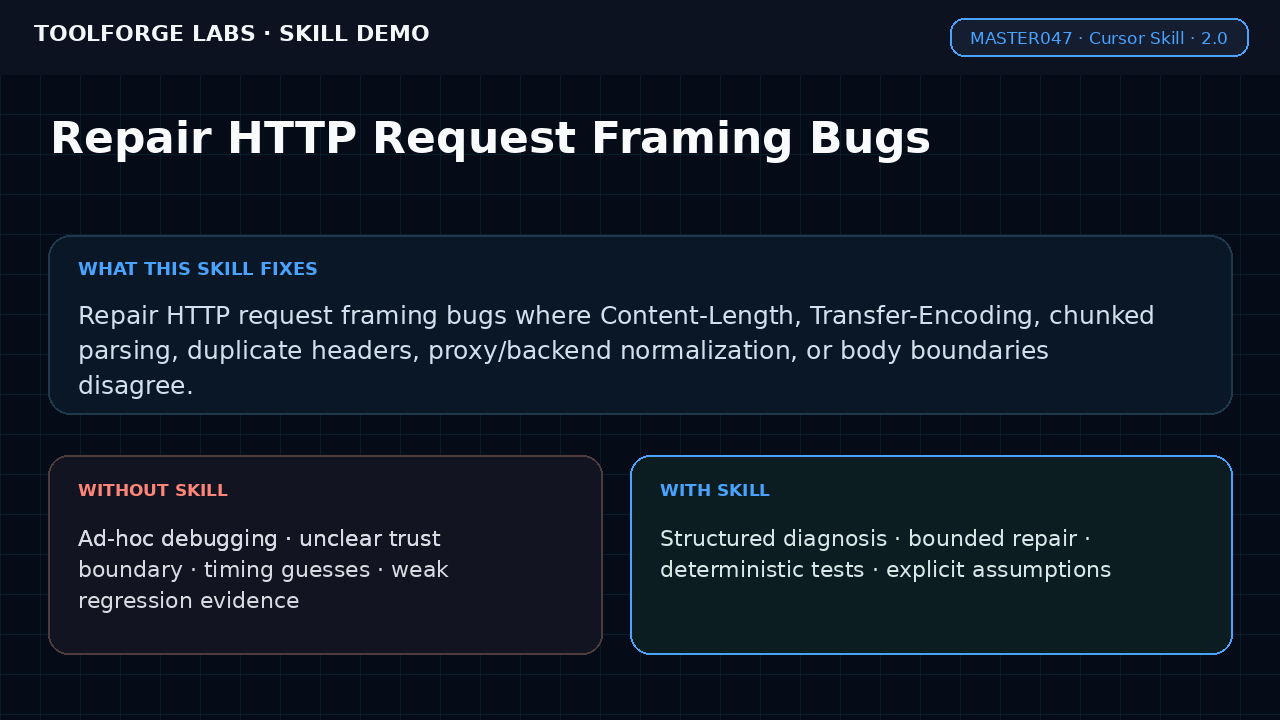 Repair HTTP Request Framing Bugs screenshot 1