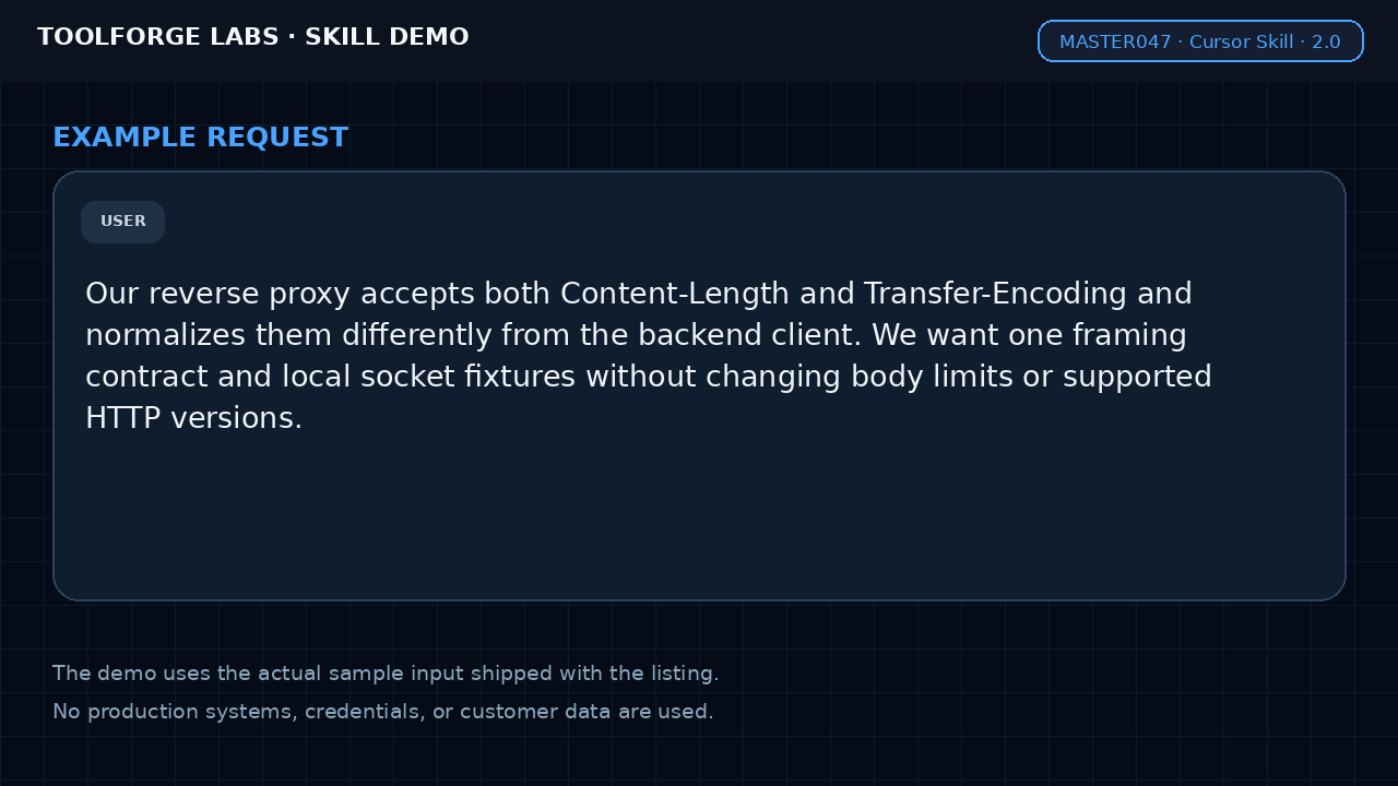 Repair HTTP Request Framing Bugs screenshot 2