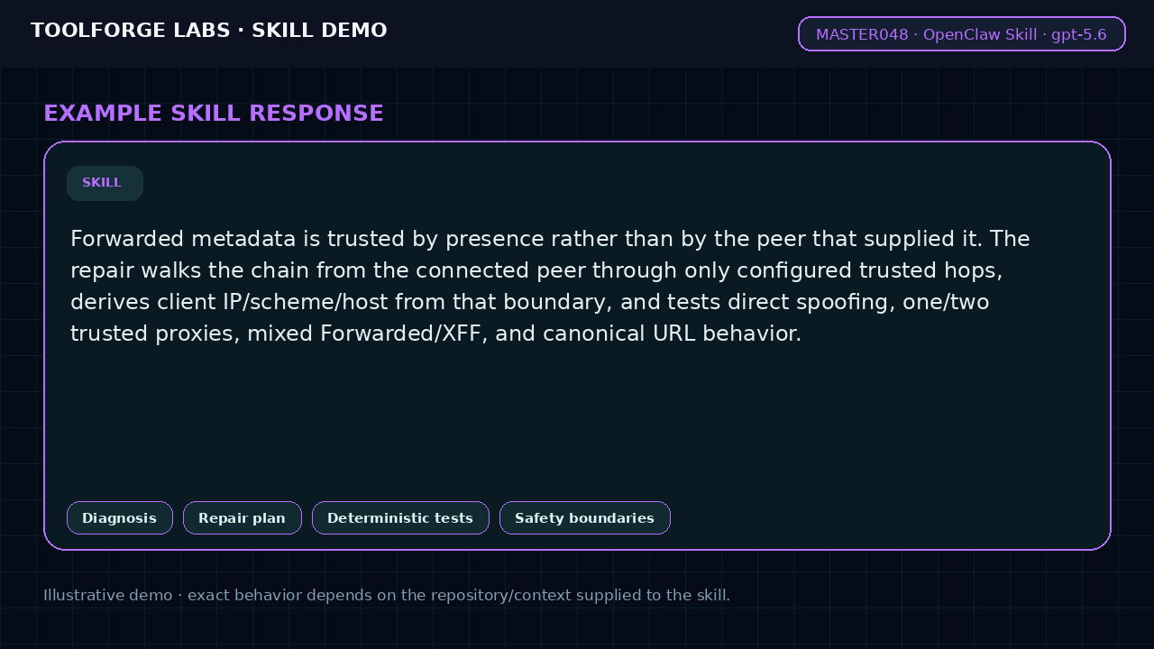 Repair Proxy Trust Header Bugs screenshot 3