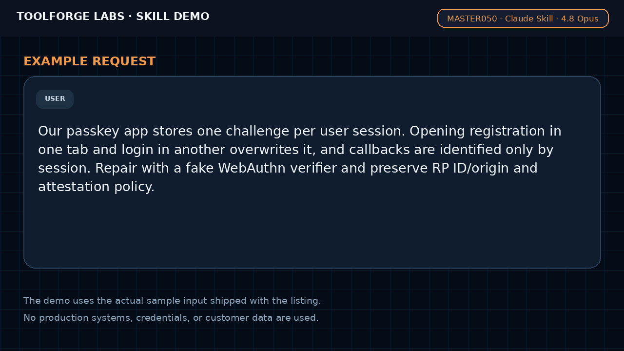 Repair WebAuthn Challenge Flow Bugs screenshot 2