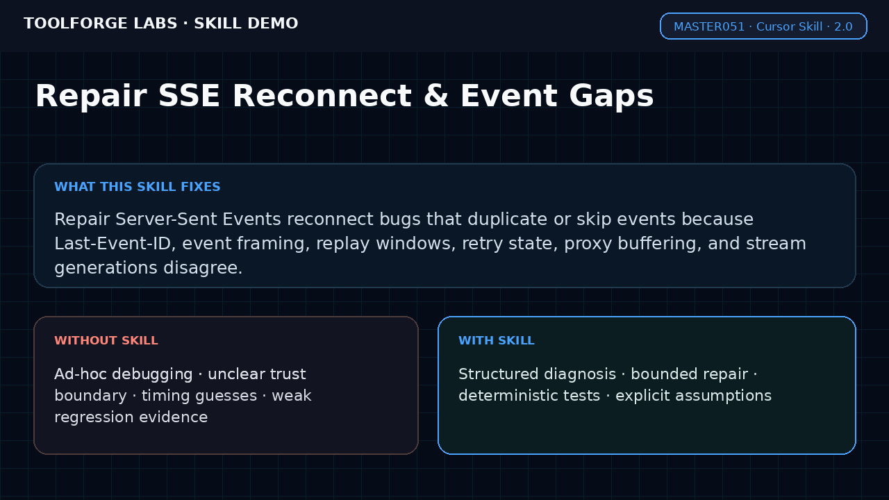 Repair SSE Reconnect & Event Gaps screenshot 1
