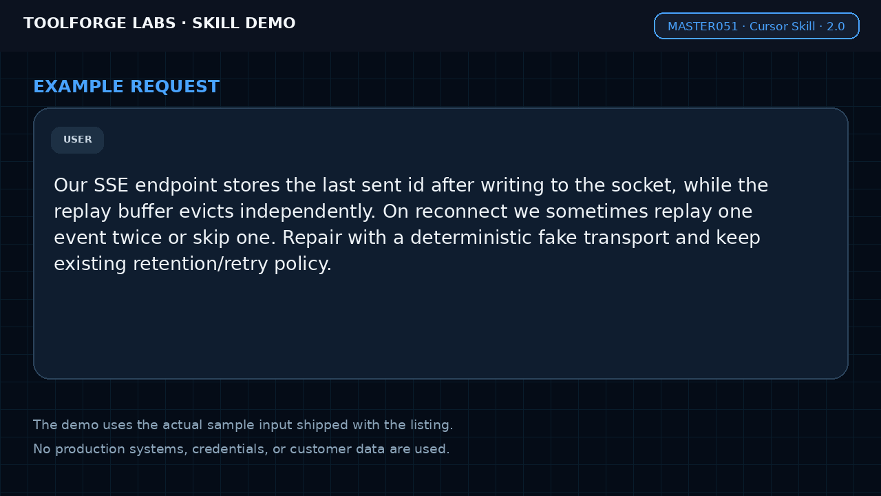 Repair SSE Reconnect & Event Gaps screenshot 2