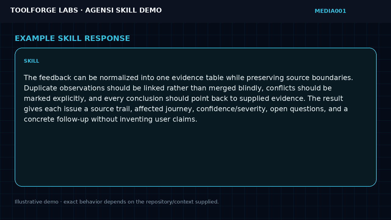 Accessibility Feedback Evidence Map screenshot 3