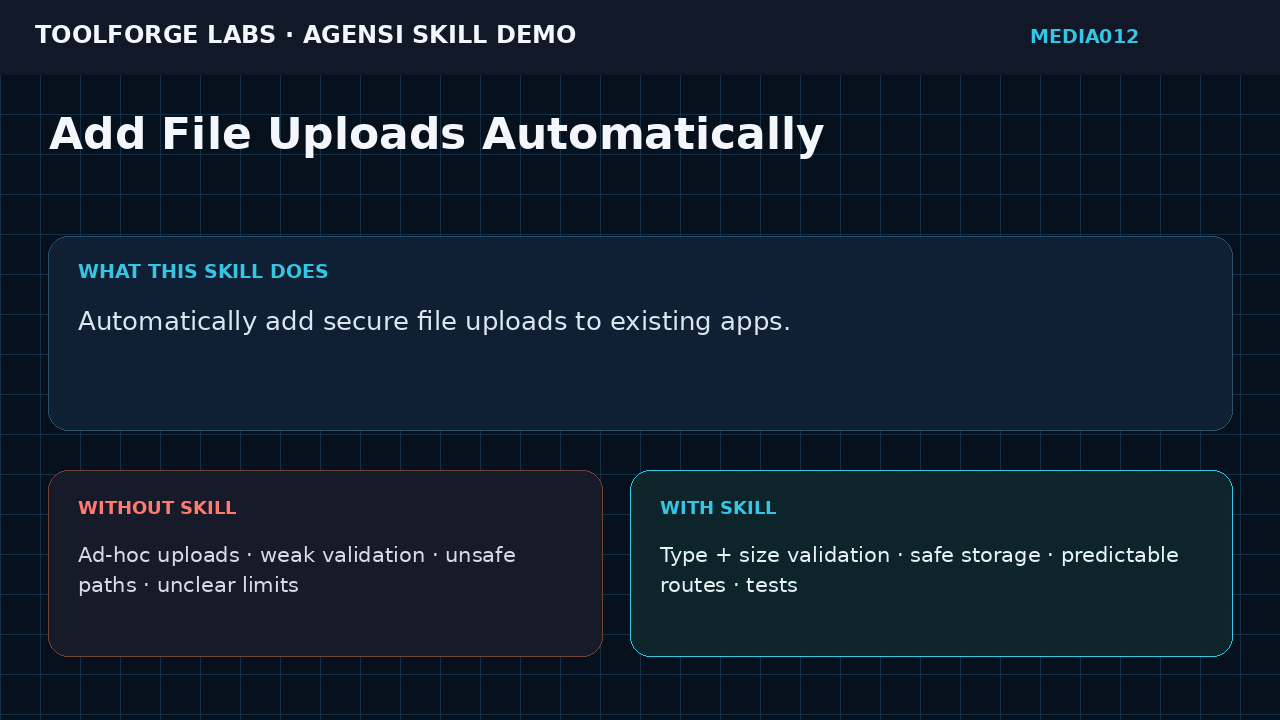 Add File Uploads Automatically screenshot 1