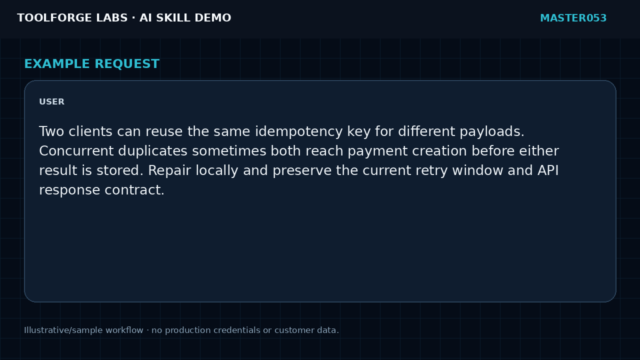 Repair Idempotency Key Collisions screenshot 2
