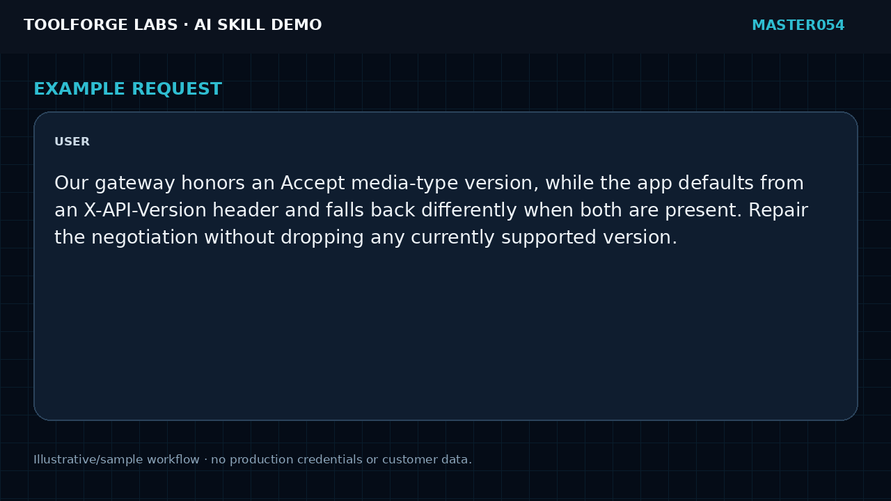 Repair API Version Negotiation Bugs screenshot 2