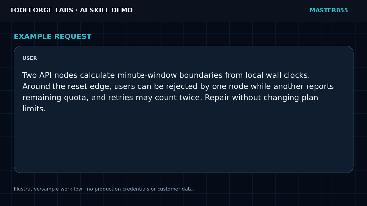 Repair Rate Limit Window Drift screenshot 2