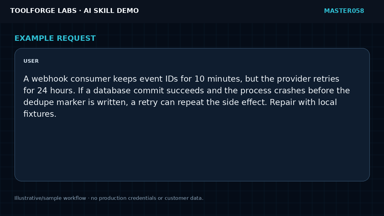 Repair Event Deduplication TTL Bugs screenshot 2