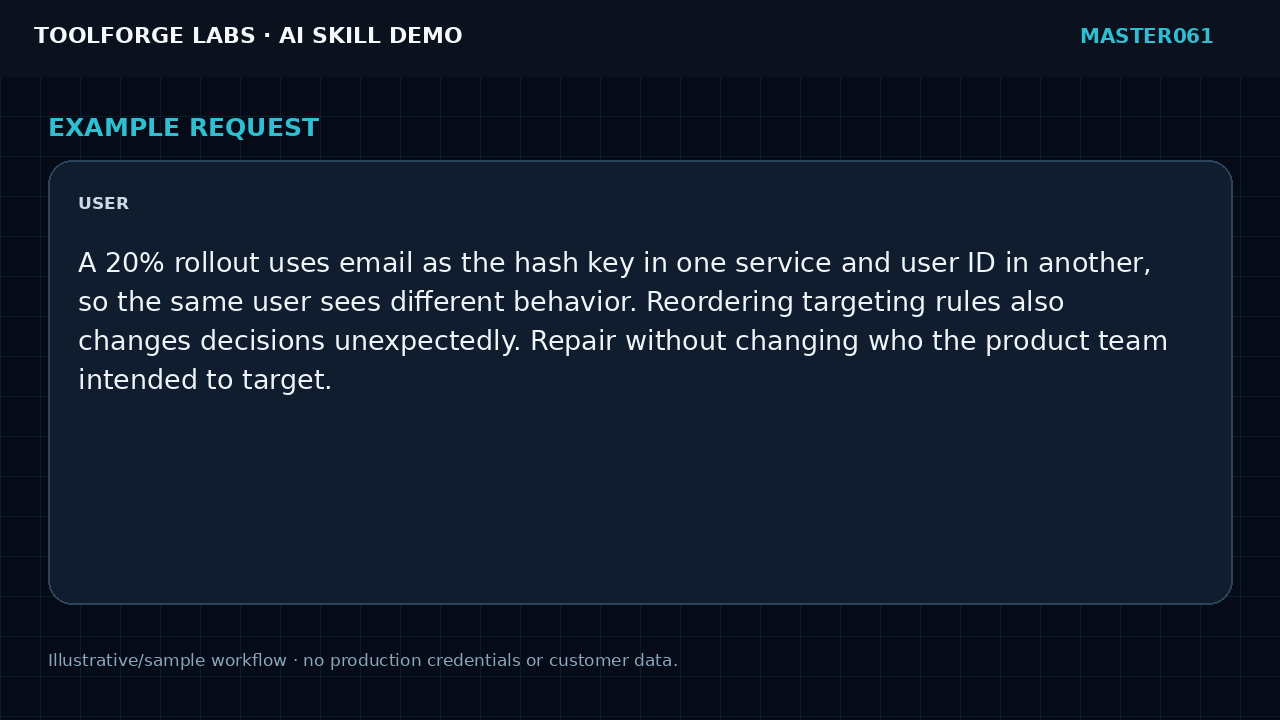 Repair Feature Flag Targeting Bugs screenshot 2