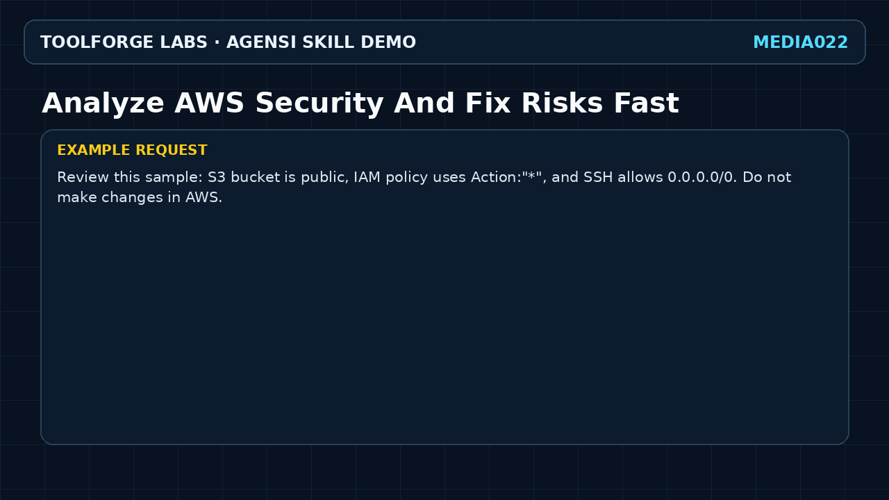 Analyze AWS Security And Fix Risks Fast screenshot 2