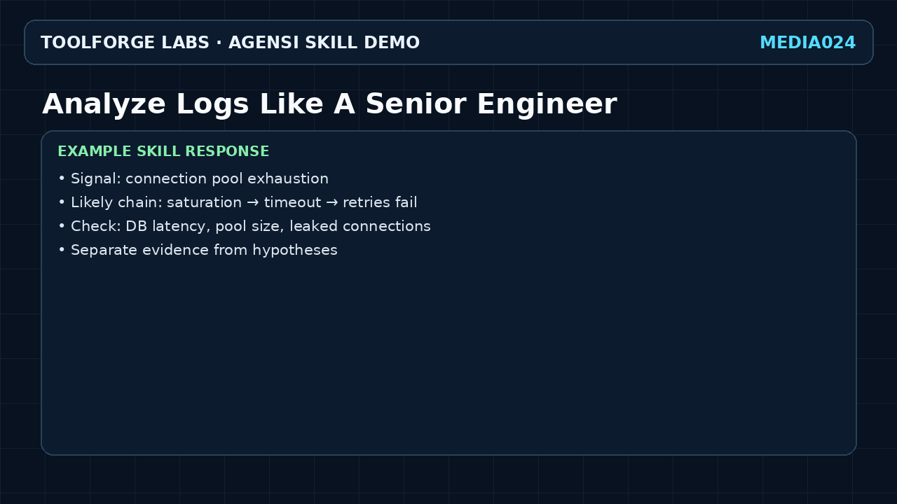 Analyze Logs Like A Senior Engineer screenshot 3