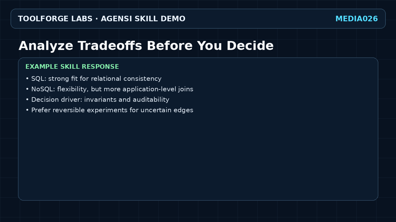 Analyze Tradeoffs Before You Decide screenshot 3