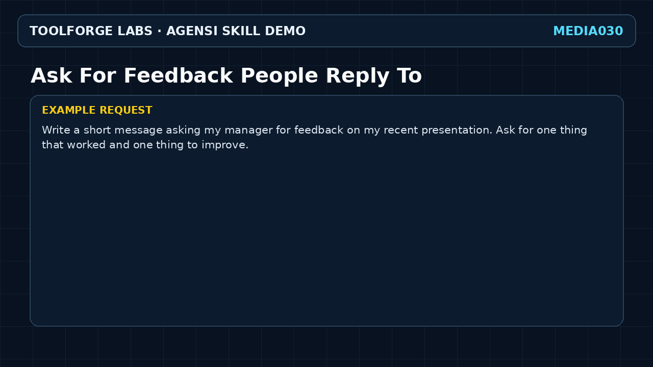 Ask For Feedback People Reply To screenshot 2