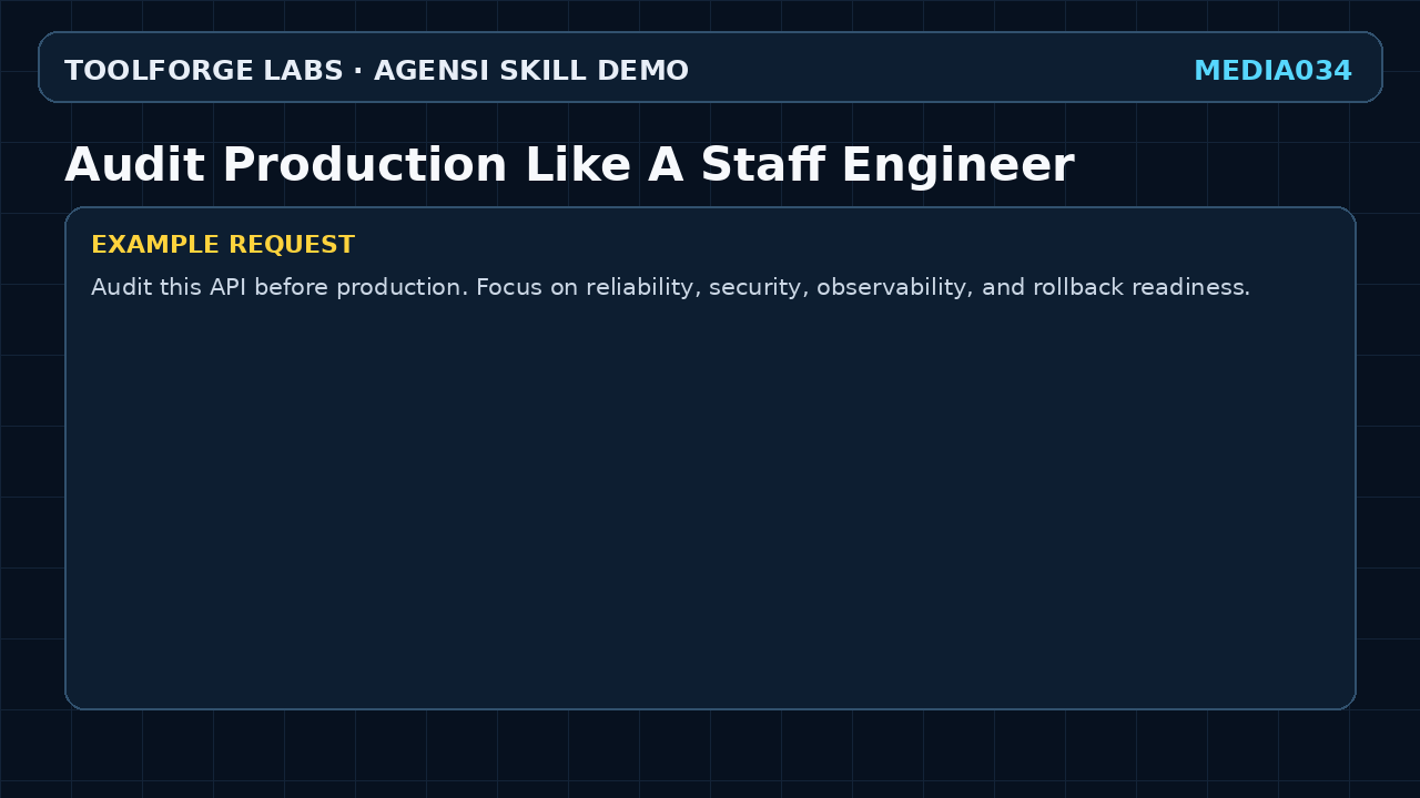 Audit Production Like A Staff Engineer screenshot 2