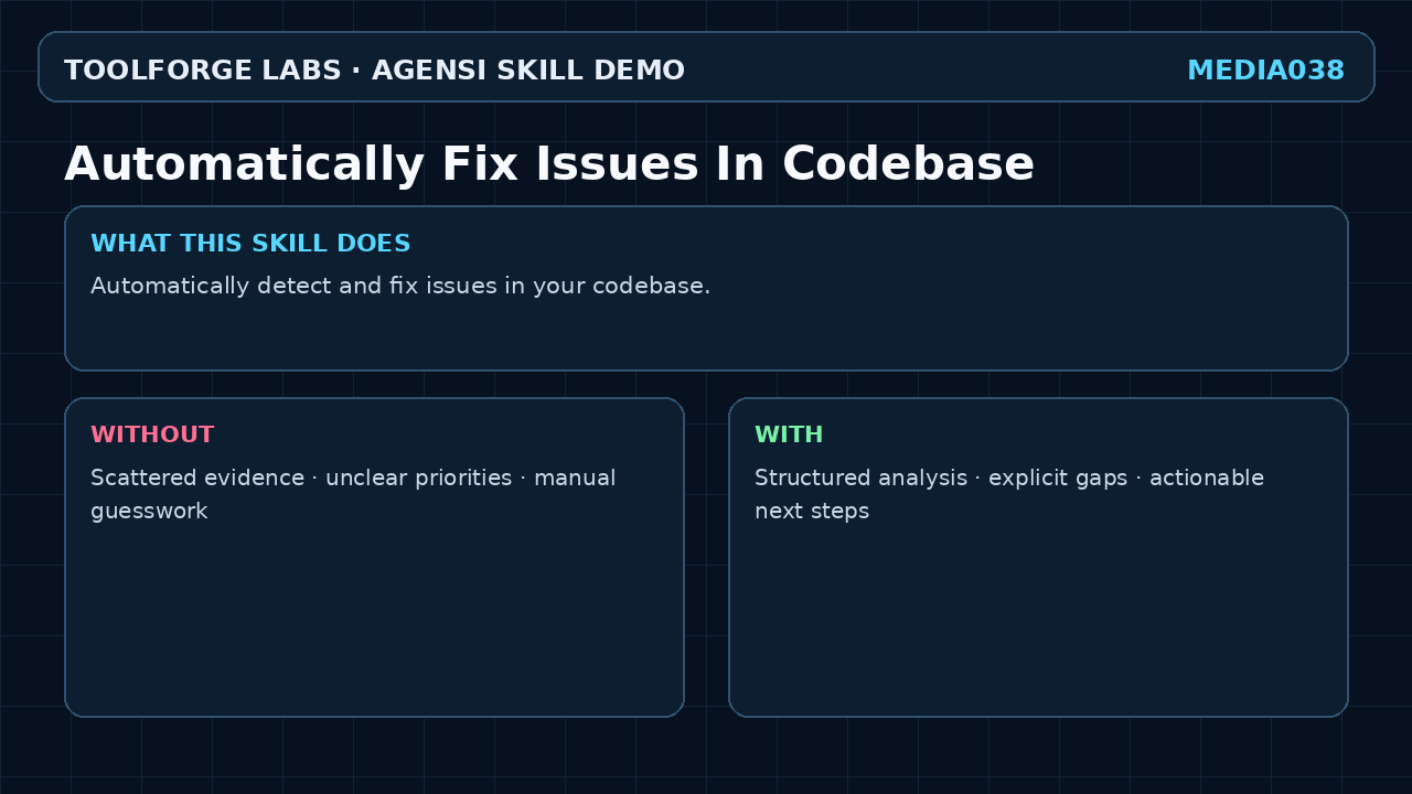 Automatically Fix Issues In Codebase screenshot 1