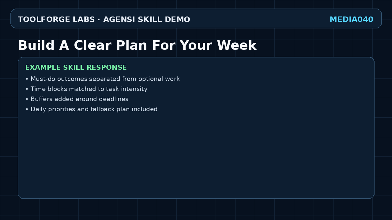 Build A Clear Plan For Your Week screenshot 3