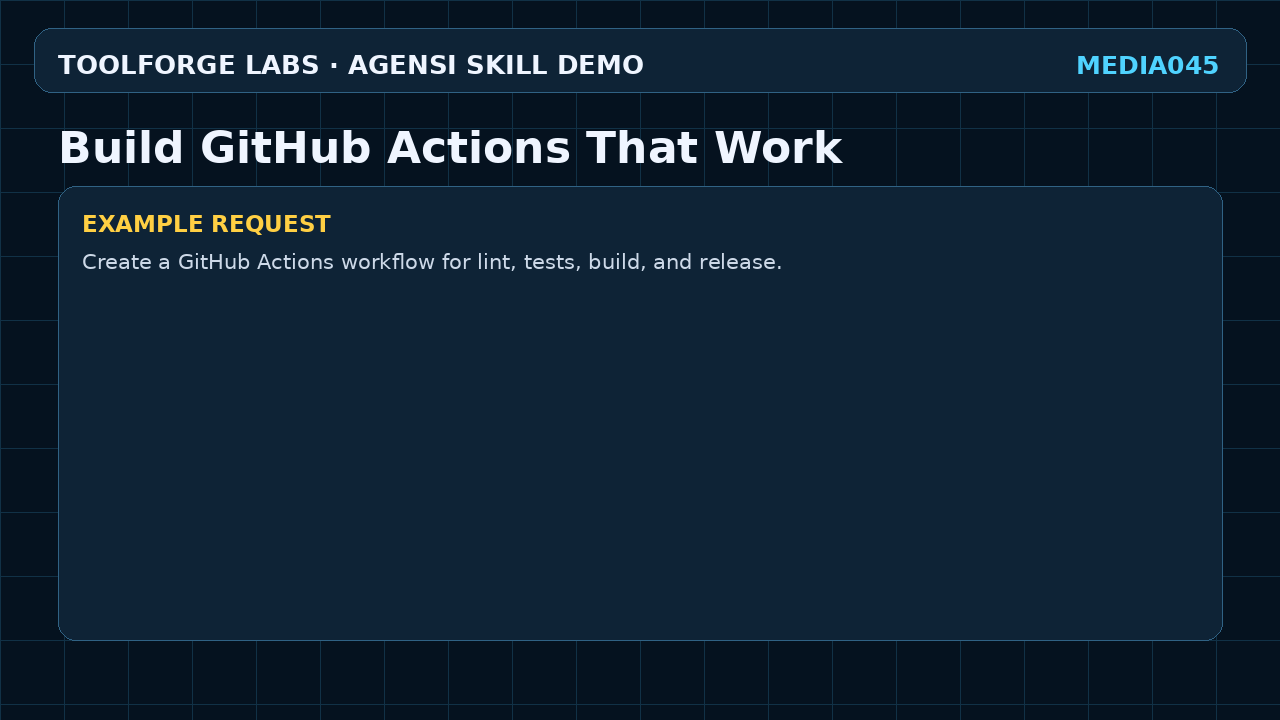 Build GitHub Actions That Work screenshot 2